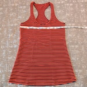Lululemon Athletica Orange and Black Racerback Tank Top
